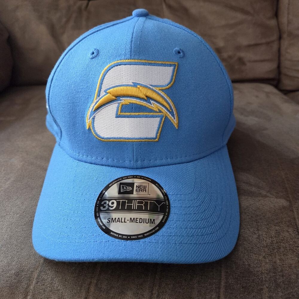 NEW New Era 9FIFTY Los Angeles Chargers NFL Logo Mix Up Flex Fitted Hat Size S/M